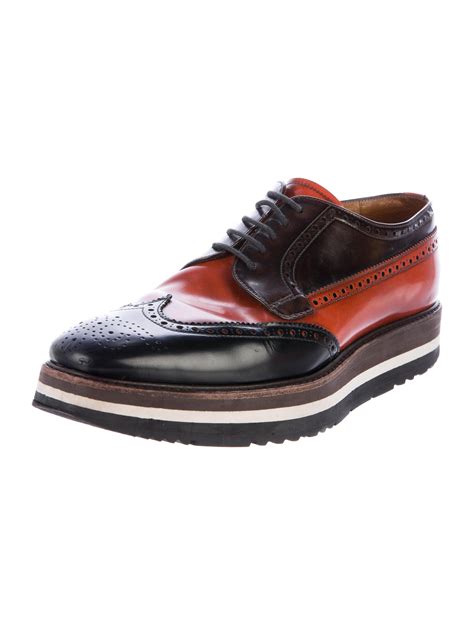 prada platform brogues mens|prada shoes size 7 7.5.